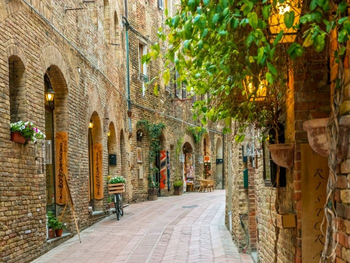 calles de la toscana en italia