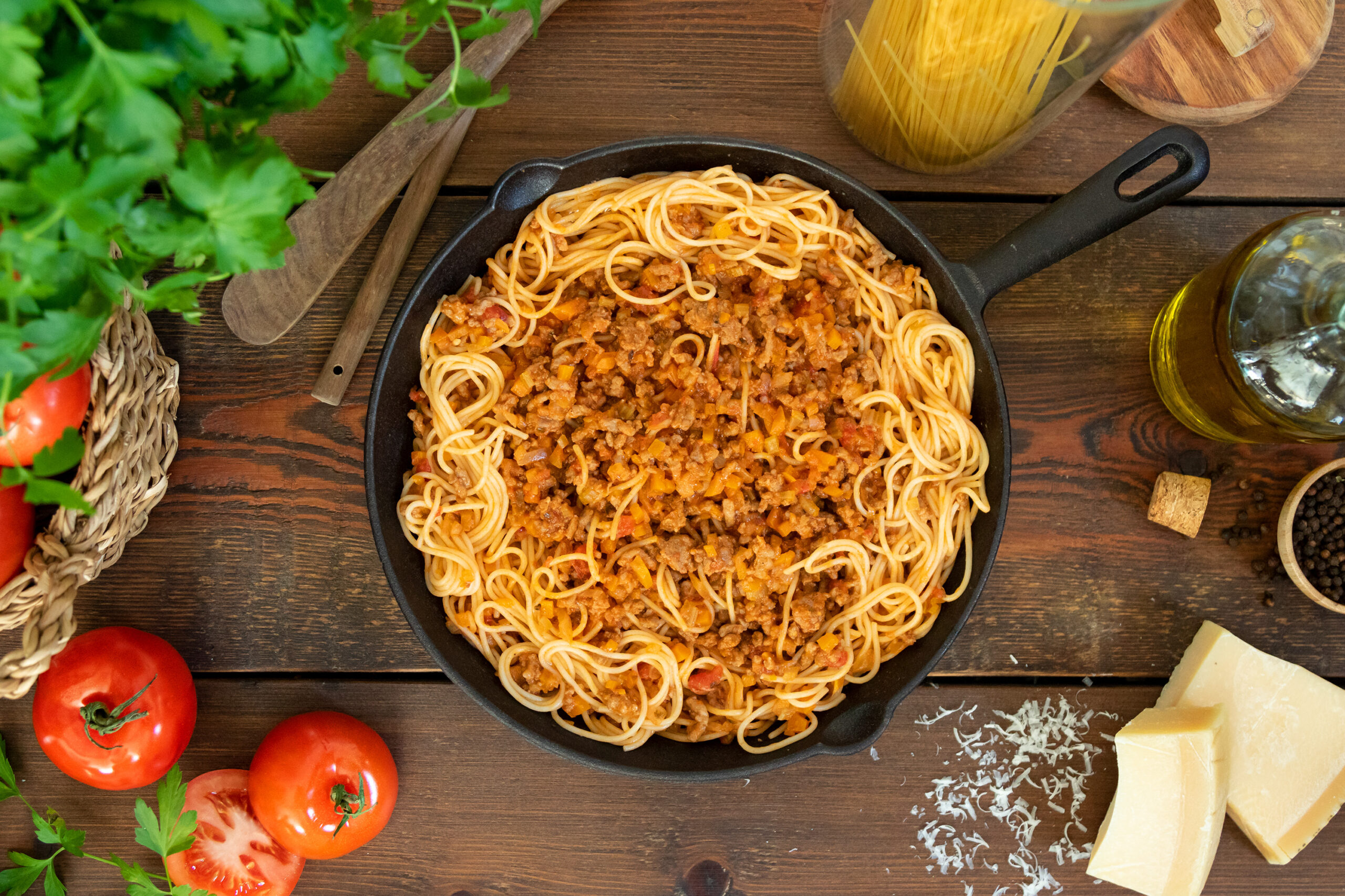 Spaghetti a la boloñesa