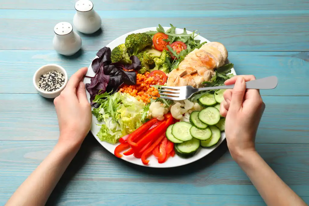 comida con calorías balanceadas