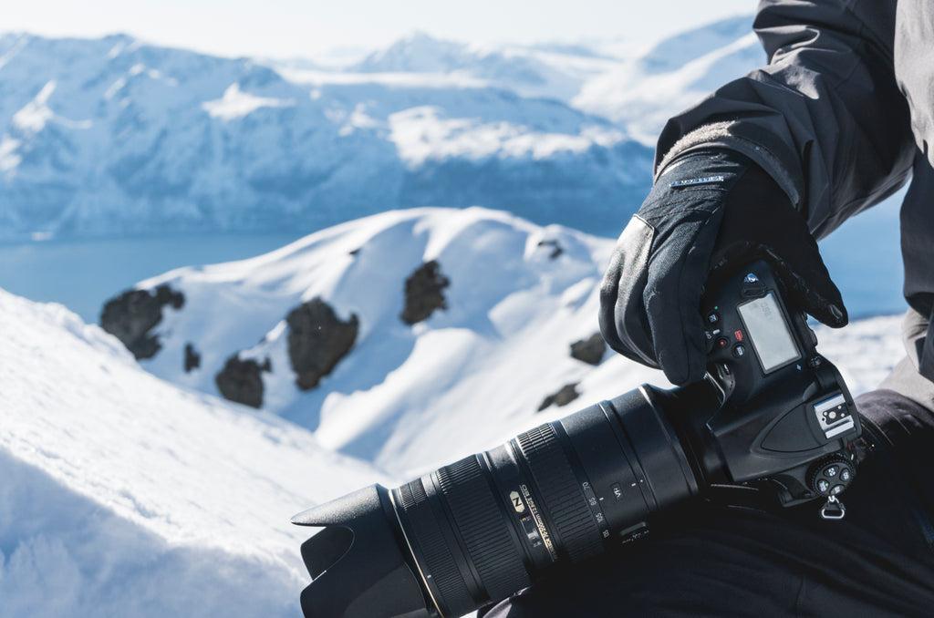 Fotógrafo en la nieve